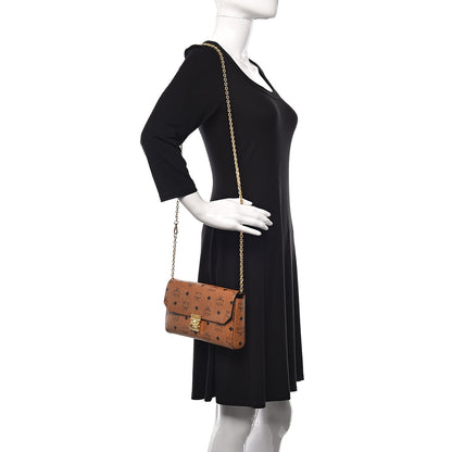 MCM Visetos Small Millie Crossbody Bag Cognac 2 of 9