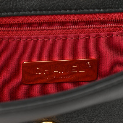 Chanel Calfskin Quilted Small Underline Flap Black 6 of 9