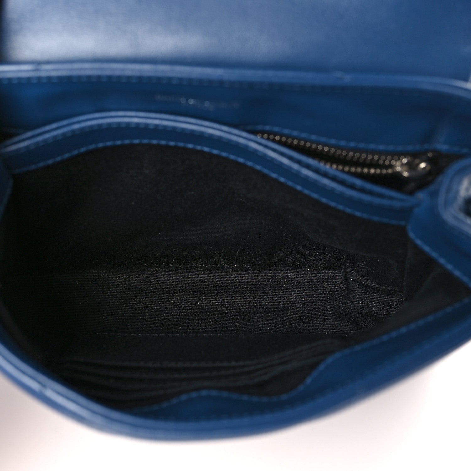 Saint Laurent Calfskin Y Quilted Monogram Toy Loulou Crossbody Bag New Cobalt 5 of 9