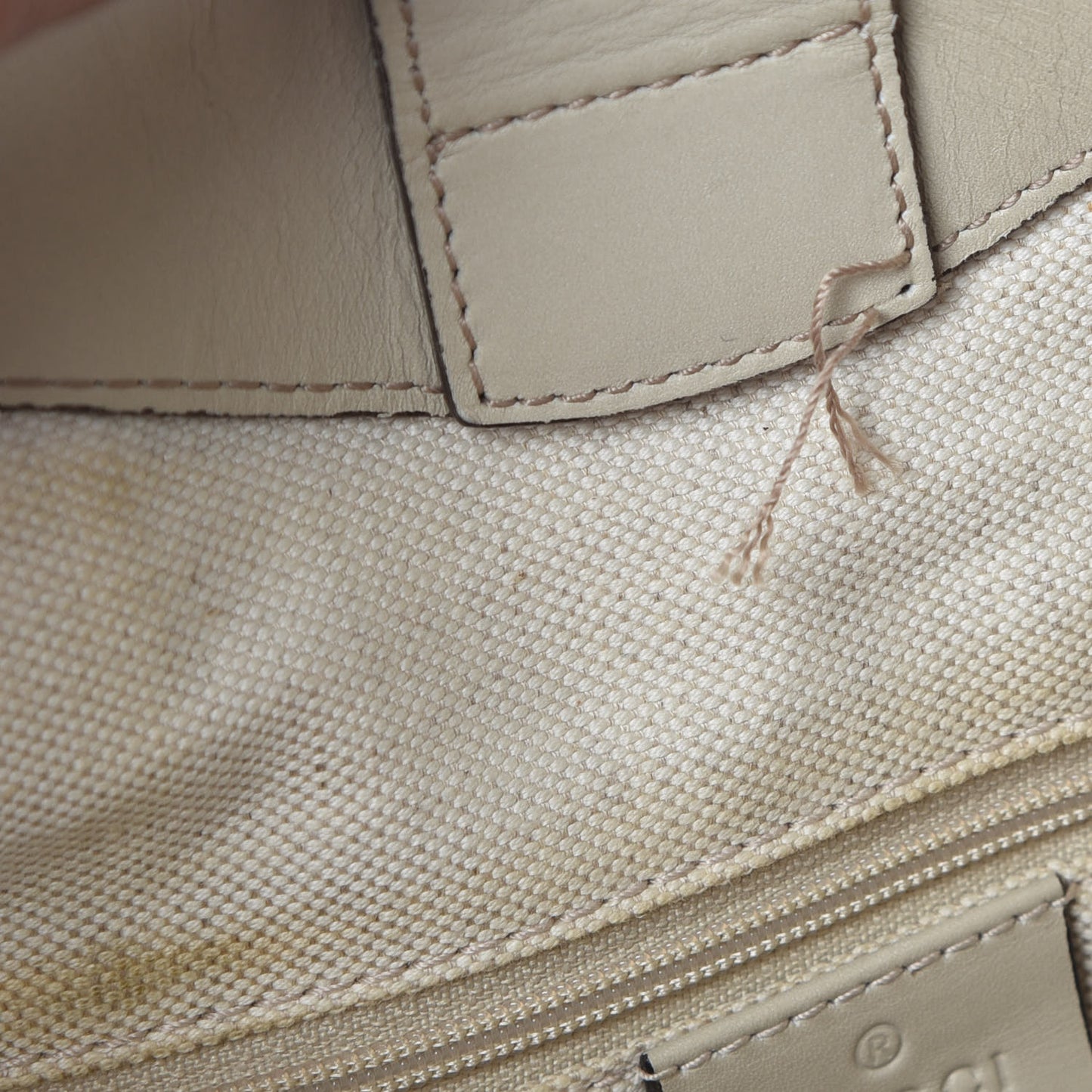 Monogram Medium Sukey Tote Off White