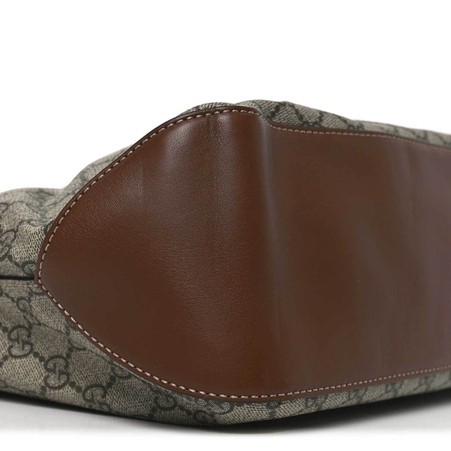 Gucci GG Supreme Monogram Large Linea A Hobo Light Brown 9 of 10