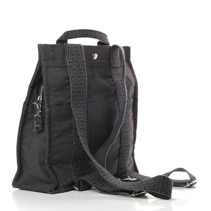 Hermes Canvas Herline Backpack Grey 4 of 22