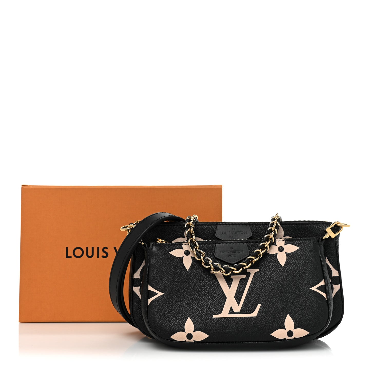 Empreinte Monogram Giant Multi Pochette Accessories Black Beige