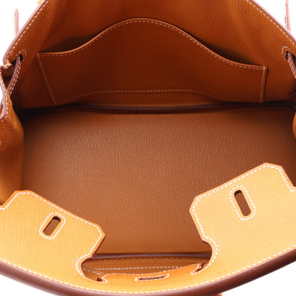 Hermes Peau Porc Birkin 25 Gold 5 of 10