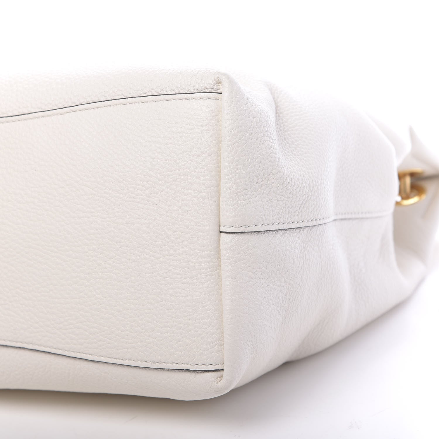 Prada Vitello Phenix Embossed Logo Hobo White 10 of 10
