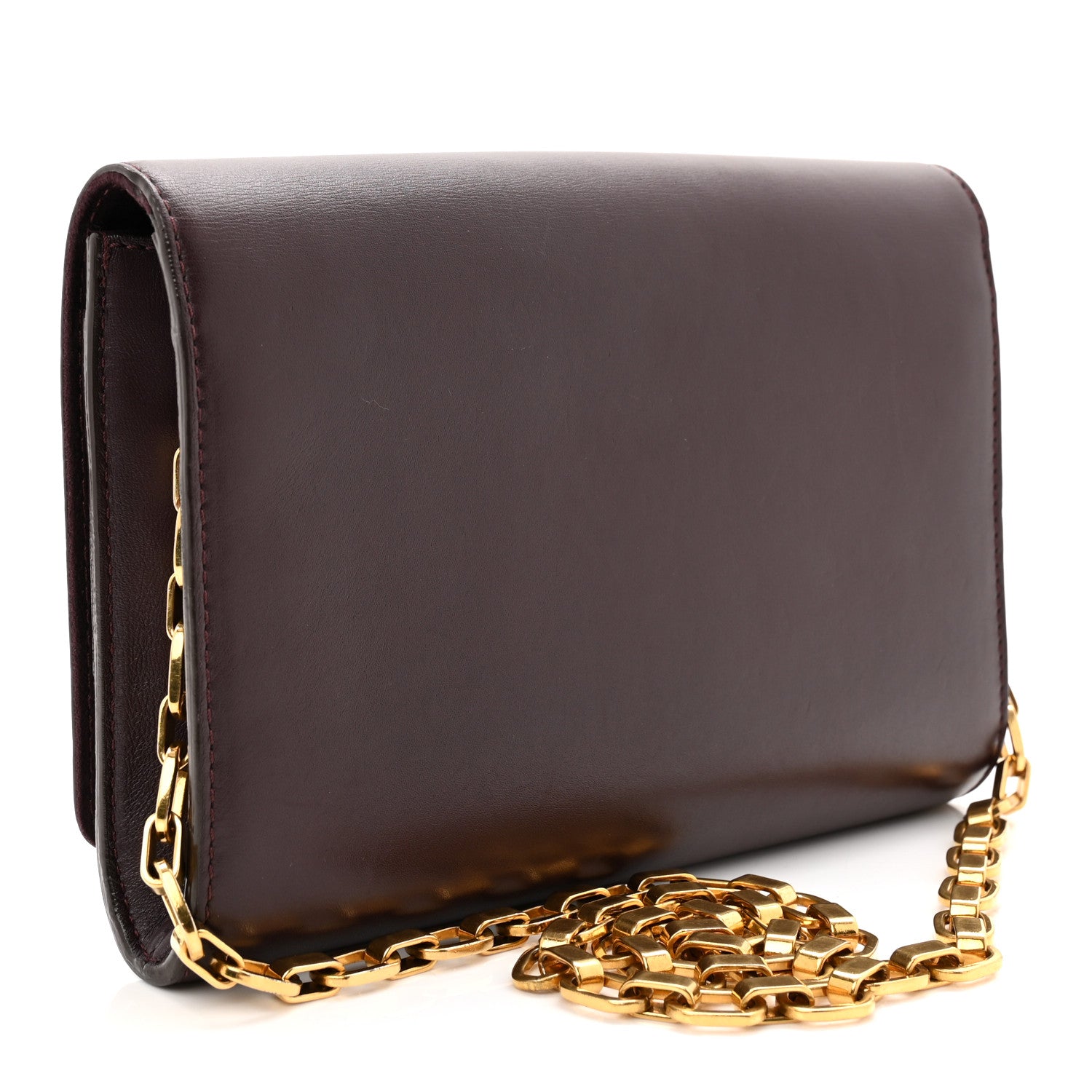 Louis Vuitton Calfskin Chain Louise GM Amarante 3 of 10