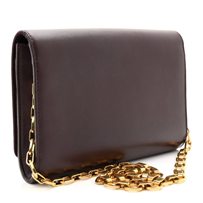 Louis Vuitton Calfskin Chain Louise GM Amarante 3 of 10