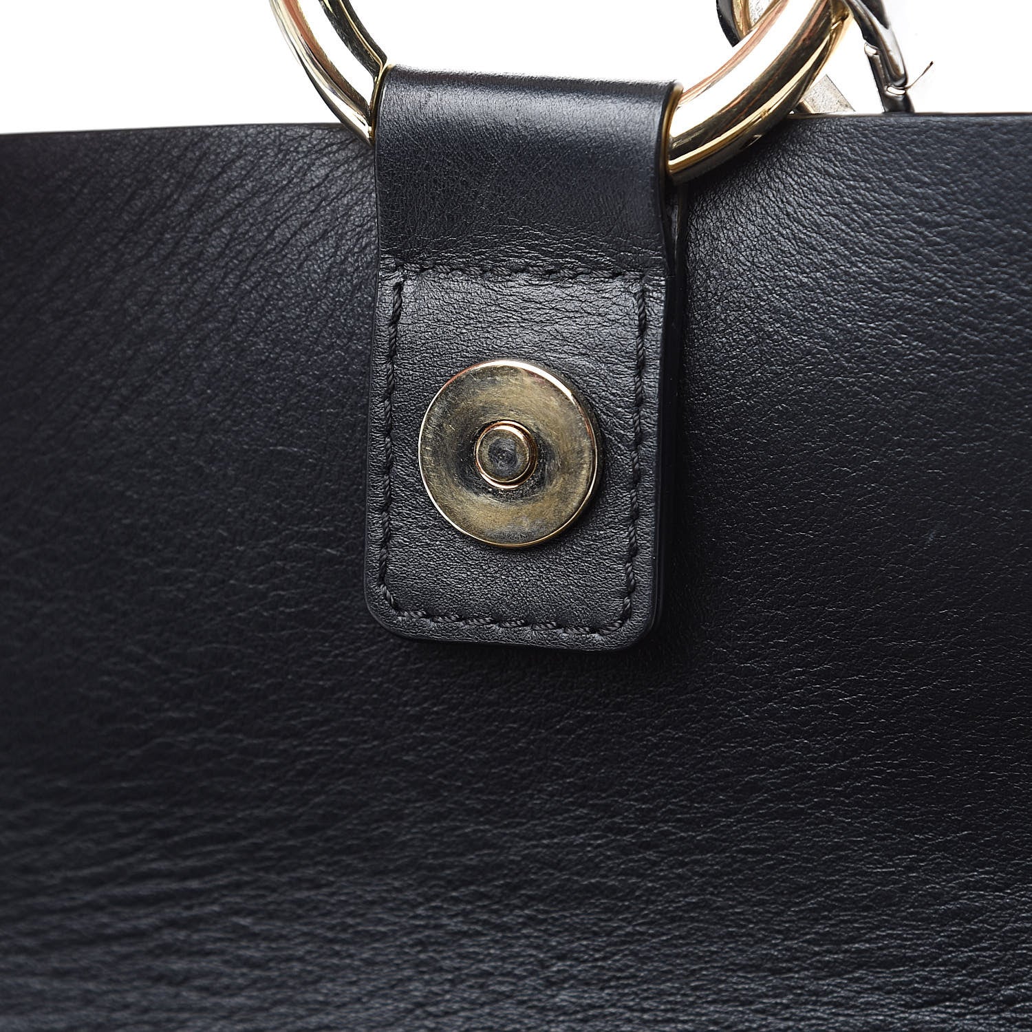 Chloe Suede Calfskin Small Faye Shoulder Bag Black 18 of 18