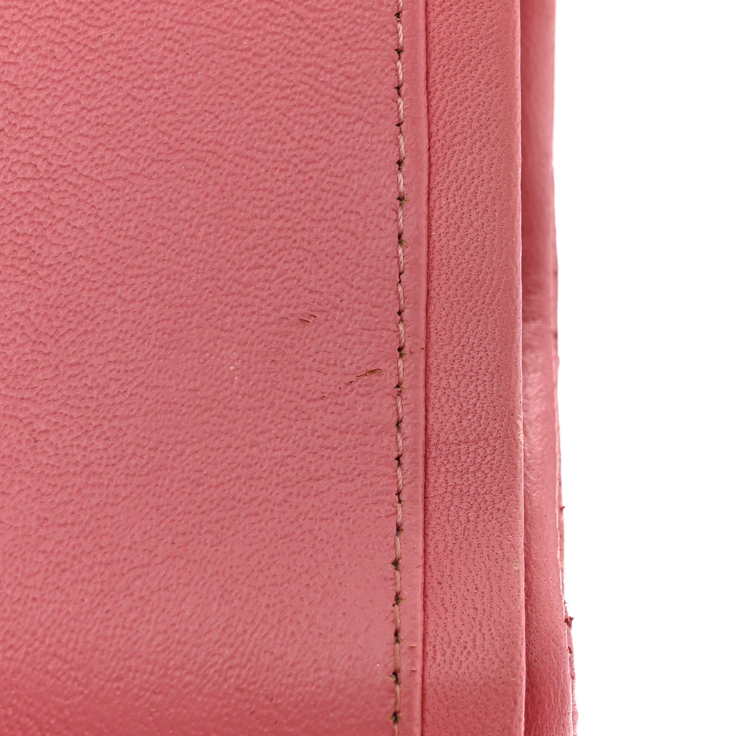 Lambskin Quilted Jumbo Double Flap Pink