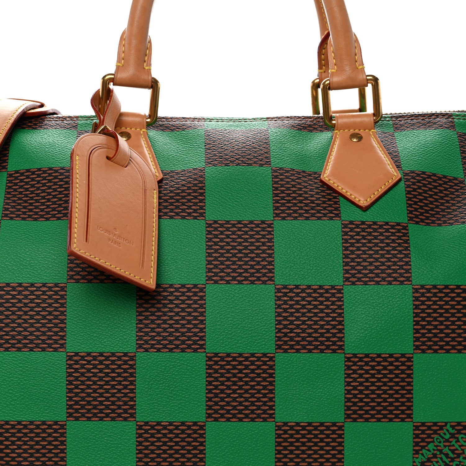 Louis Vuitton Damier Pop Speedy Bandouliere 40 Green 7 of 12