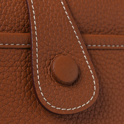 Hermes Taurillon Clemence Evelyne III GM Gold 12 of 12