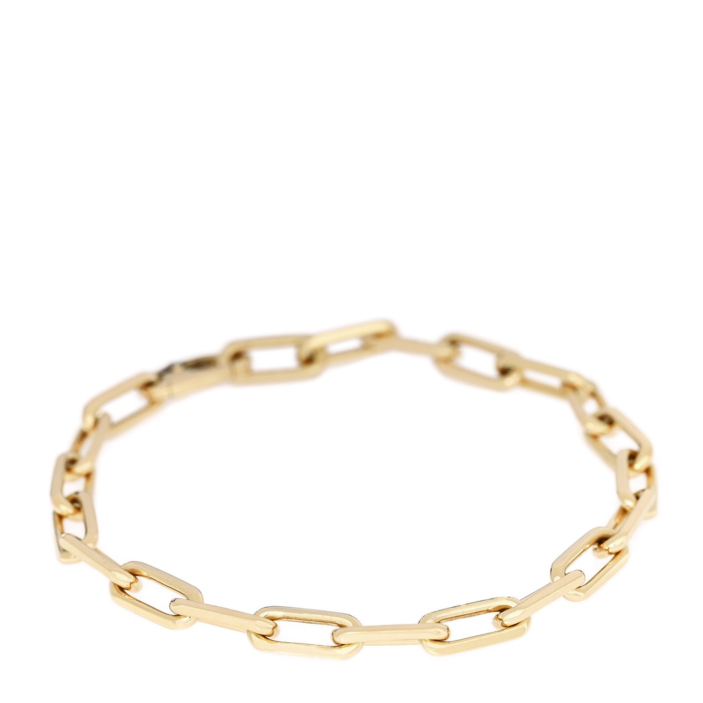 18K Yellow Gold Santos de Cartier Link Chain Bracelet