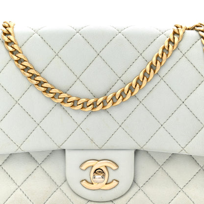 Chanel Lambskin Quilted Small Sweet Camellia Flap Light Blue 8 of 12