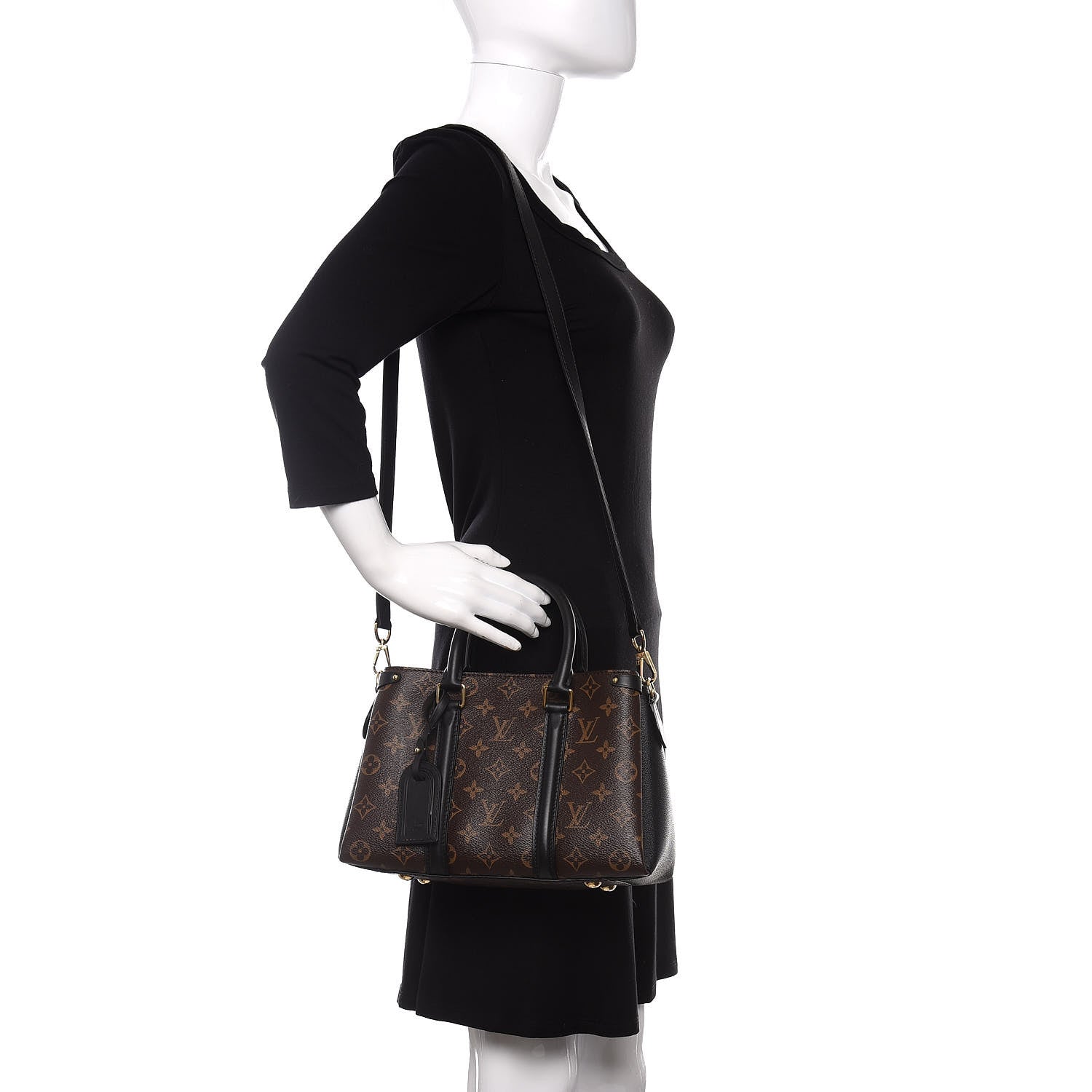 Louis Vuitton Monogram Soufflot BB Black 2 of 9