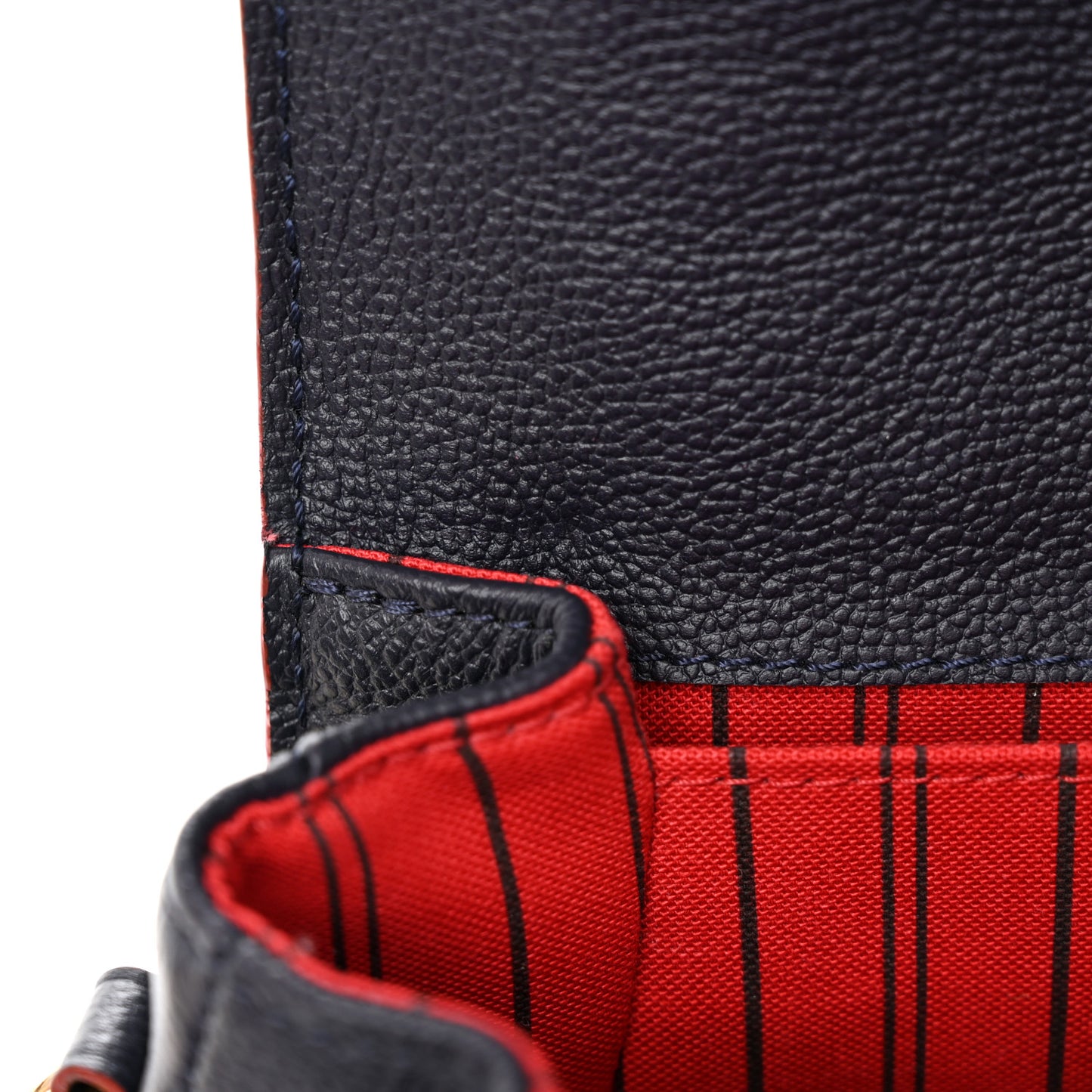 LOUIS VUITTON Empreinte Pochette Metis Marine Rouge
