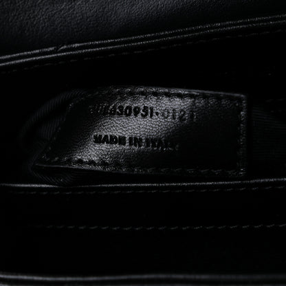 Saint Laurent Calfskin Y Quilted Monogram Toy Loulou Crossbody Bag Black 8 of 12
