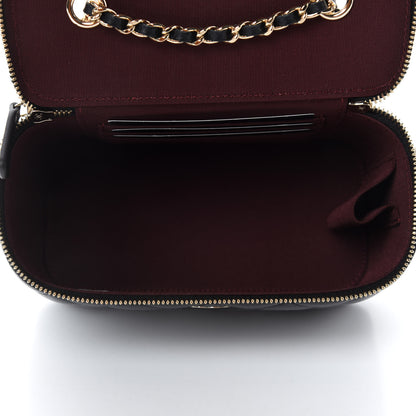 Chanel Lambskin Quilted Small Vanity Case With Chain Black 5 of 10