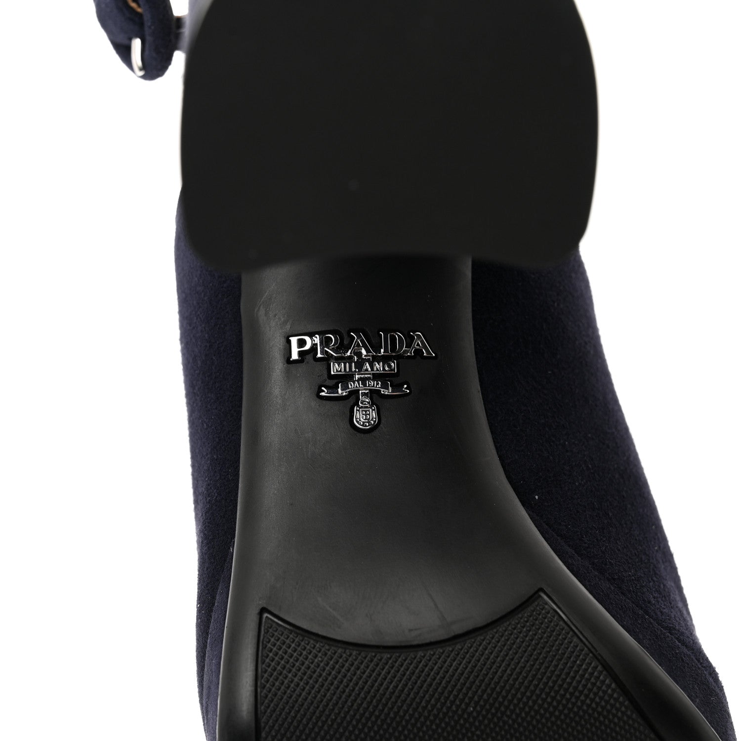 Prada Camoscio Platform Sandals 36 Bleu 7 of 9