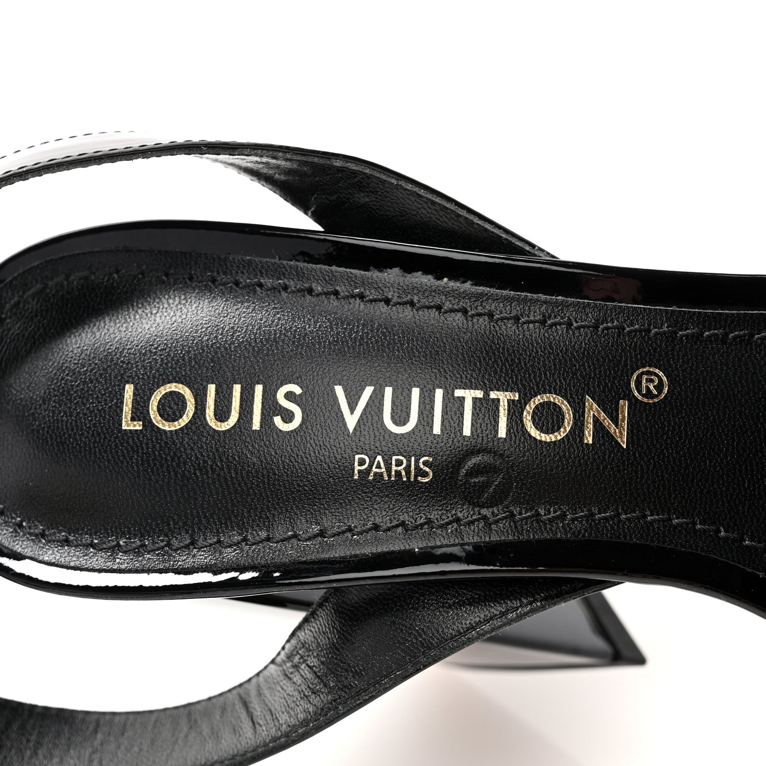 Louis Vuitton Patent Calfskin Shake Sandals 38.5 Black 6 of 11