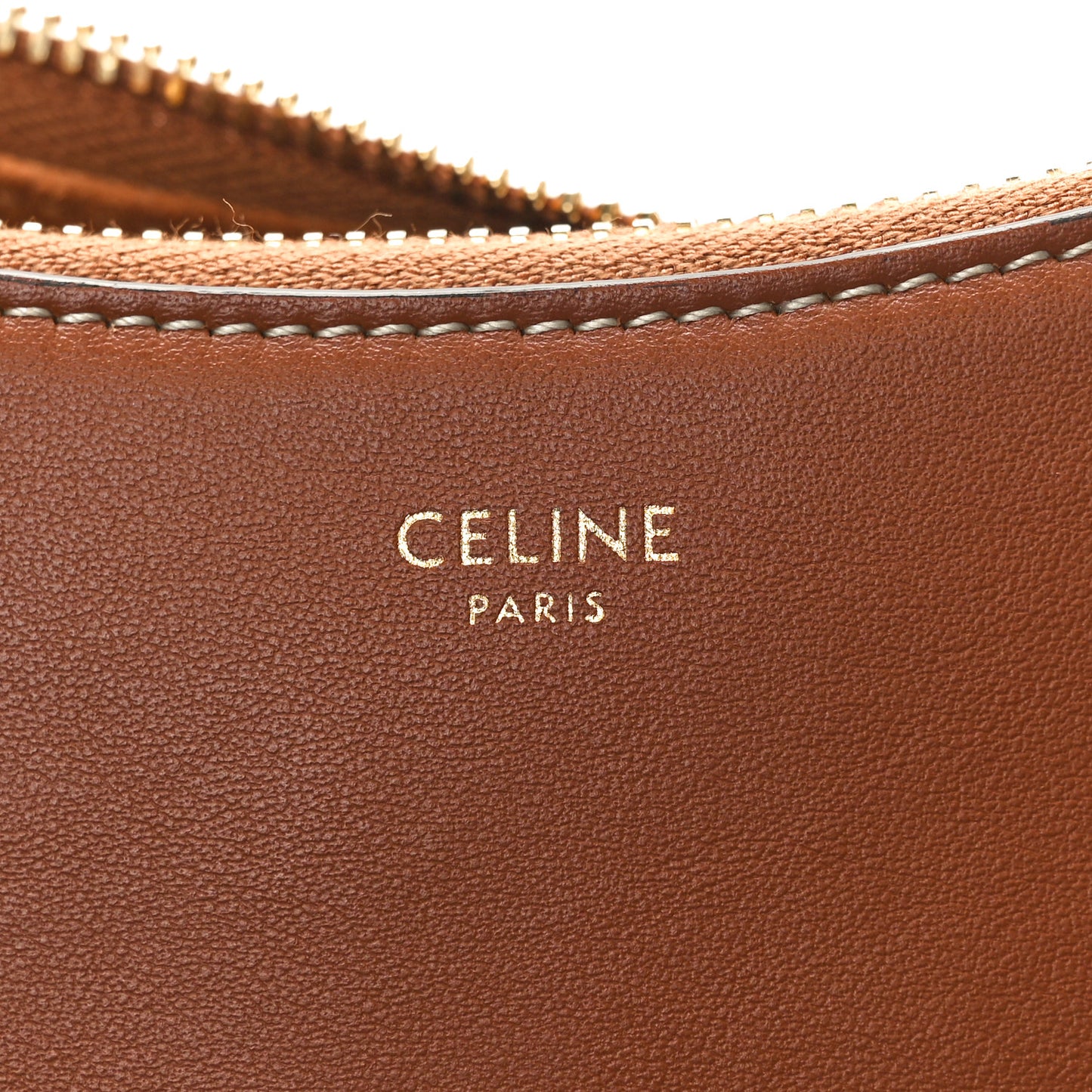 Smooth Calfskin Medium Strap Ava Shoulder Bag Tan