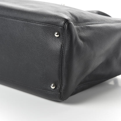 Chanel Calfskin Cerf Executive Shopper Tote Black 7 of 11