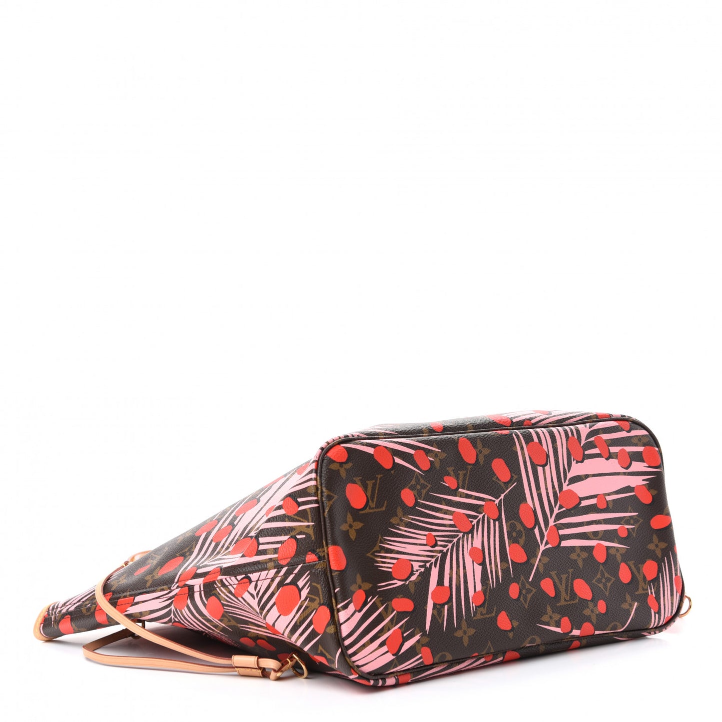 Monogram Jungle Dots Neo Neverfull MM Sugar Pink Poppy