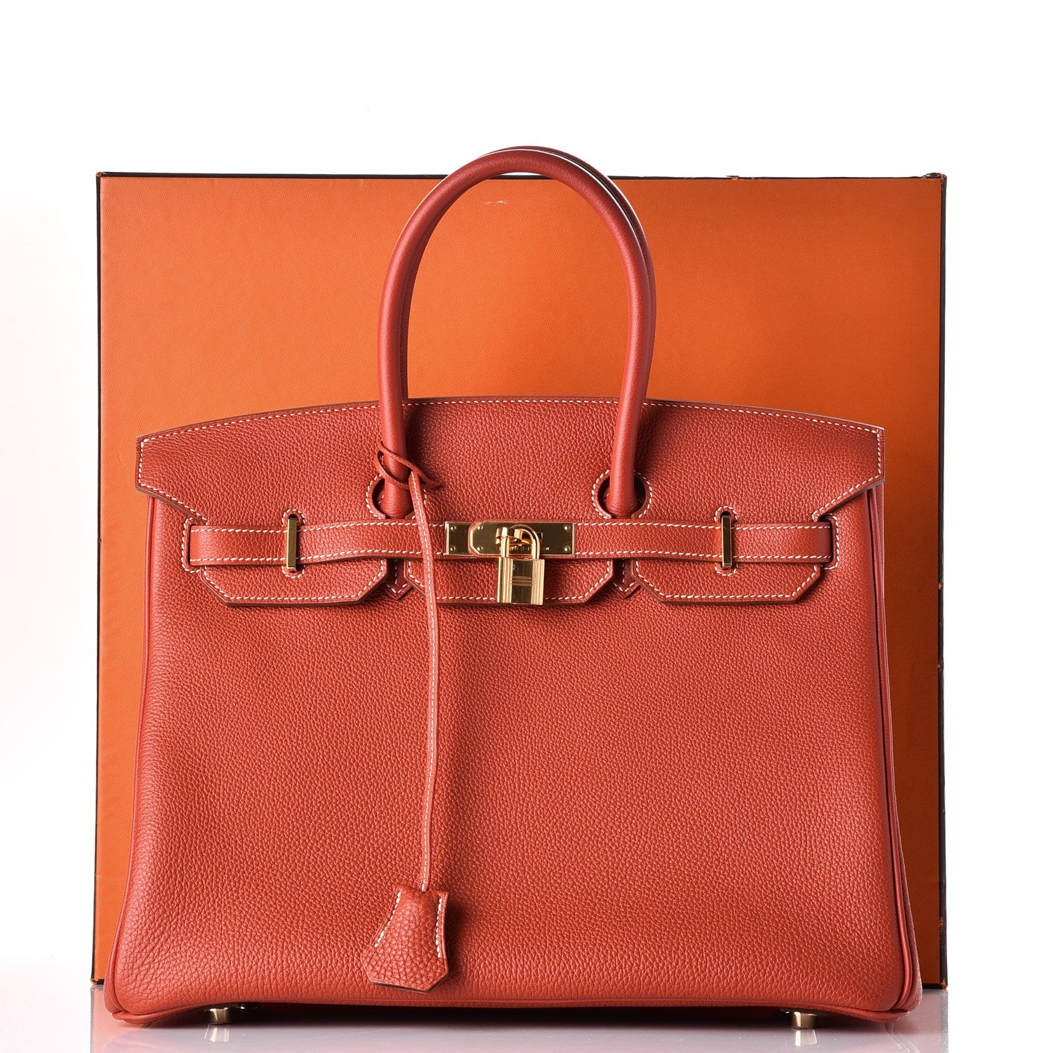 Hermes Togo Birkin 35 Sanguine 34 of 34