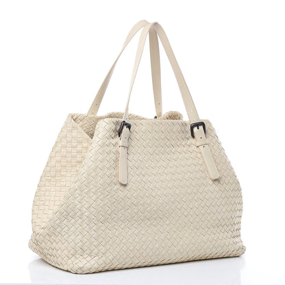 Bottega Veneta Nappa Intrecciato Large Cesta Tote White 3 of 11