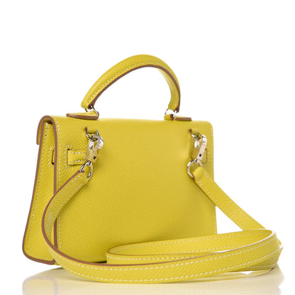 Hermes Epsom Tiny Kelly Sellier Lime 4 of 11