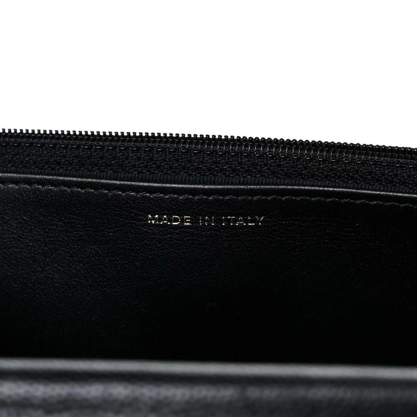 Caviar Quilted Wallet With Charms On Chain WOC Black