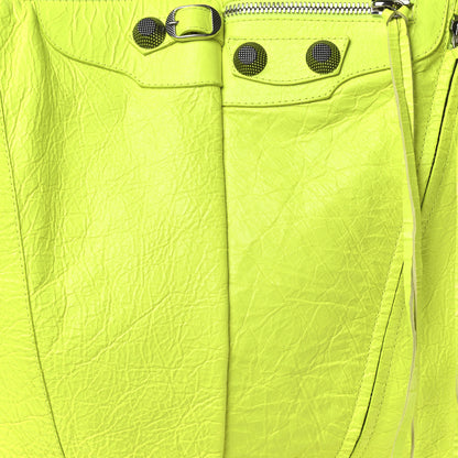 Balenciaga Agneau Arena Le Cagole Boot Bag Fluo Yellow 8 of 11