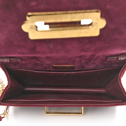 Prada Velvet Crystal Cahier Shoulder Bag Ribes 5 of 15