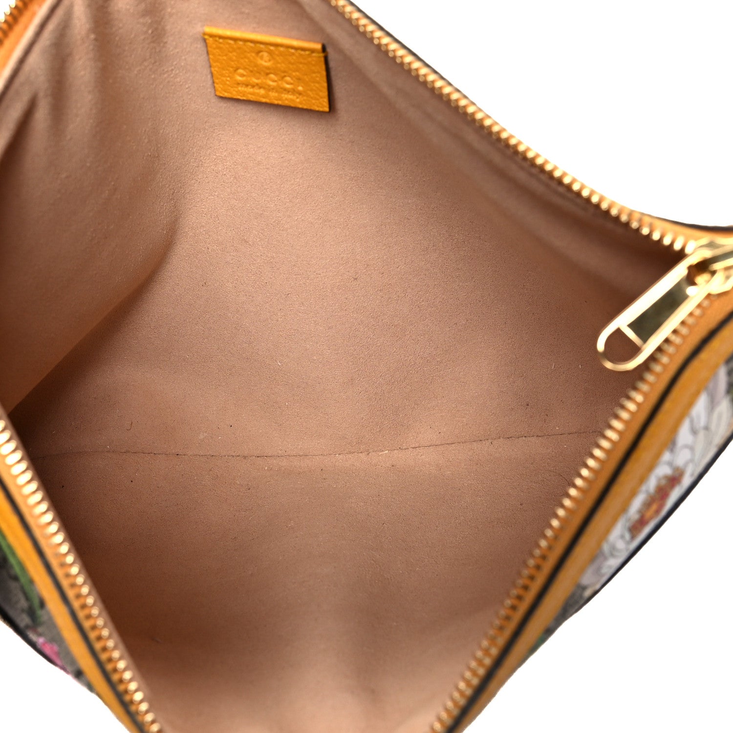 Gucci GG Supreme Monogram Flora Large Ophidia Pouch Clutch Beige Multicolor Crop 5 of 9