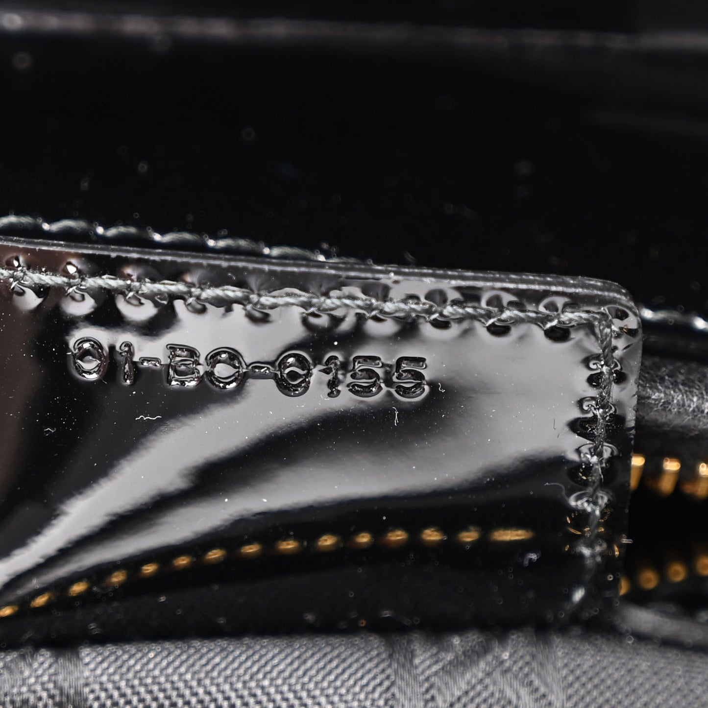 Patent Cannage Medium Lady Dior Black