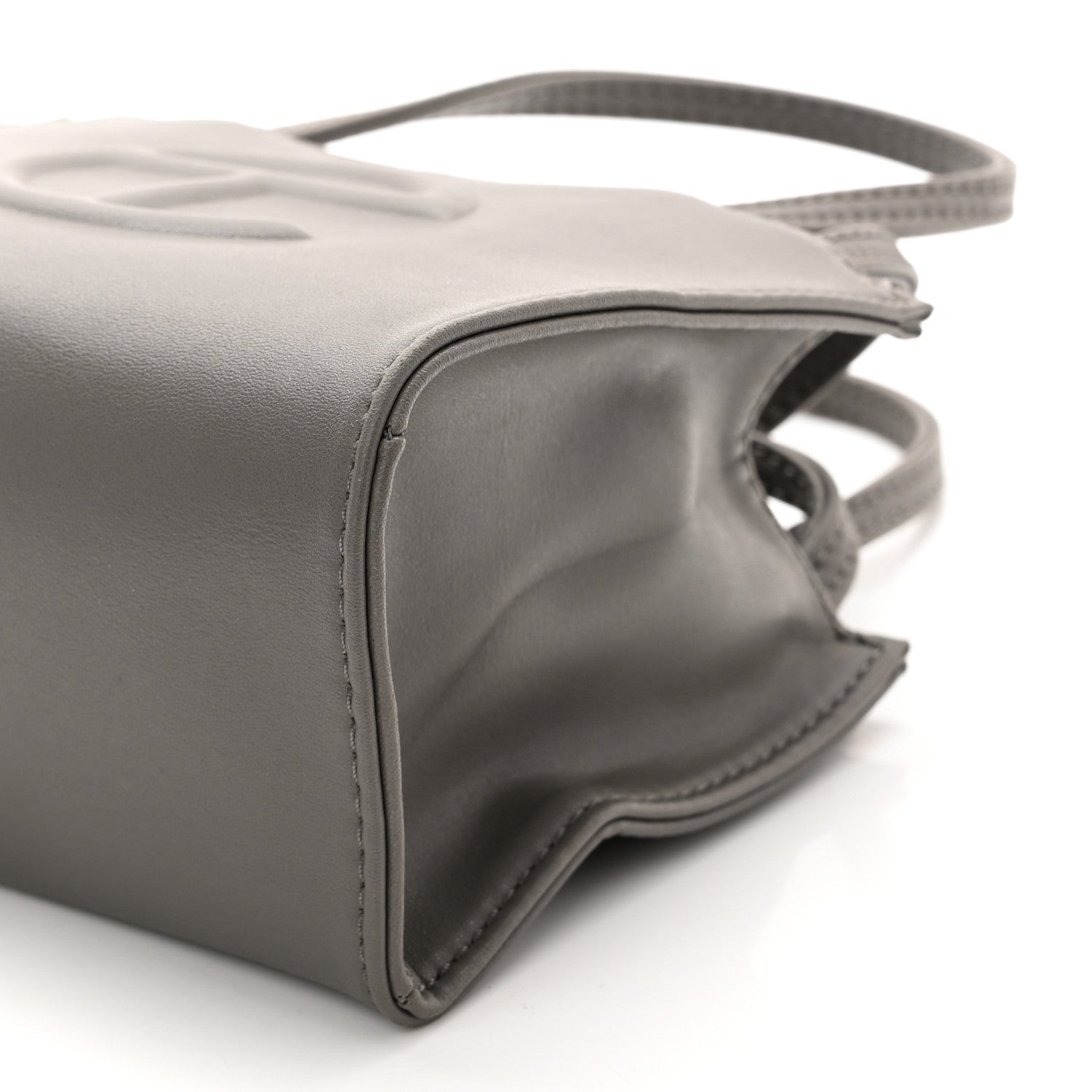 Telfar Vegan Leather Small Shopping Bag Grey 10 of 10