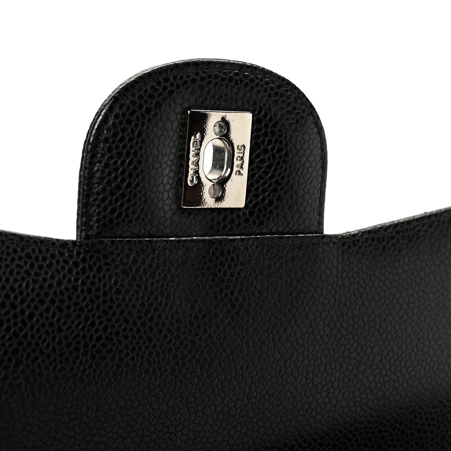 Caviar Quilted Maxi Double Flap Black