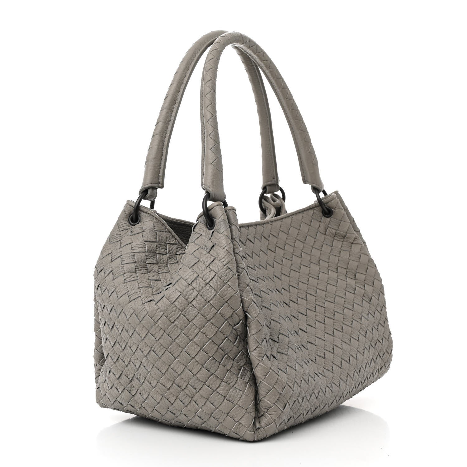 Bottega Veneta Nappa Intrecciato Parachute Bag Light Grey 3 of 10