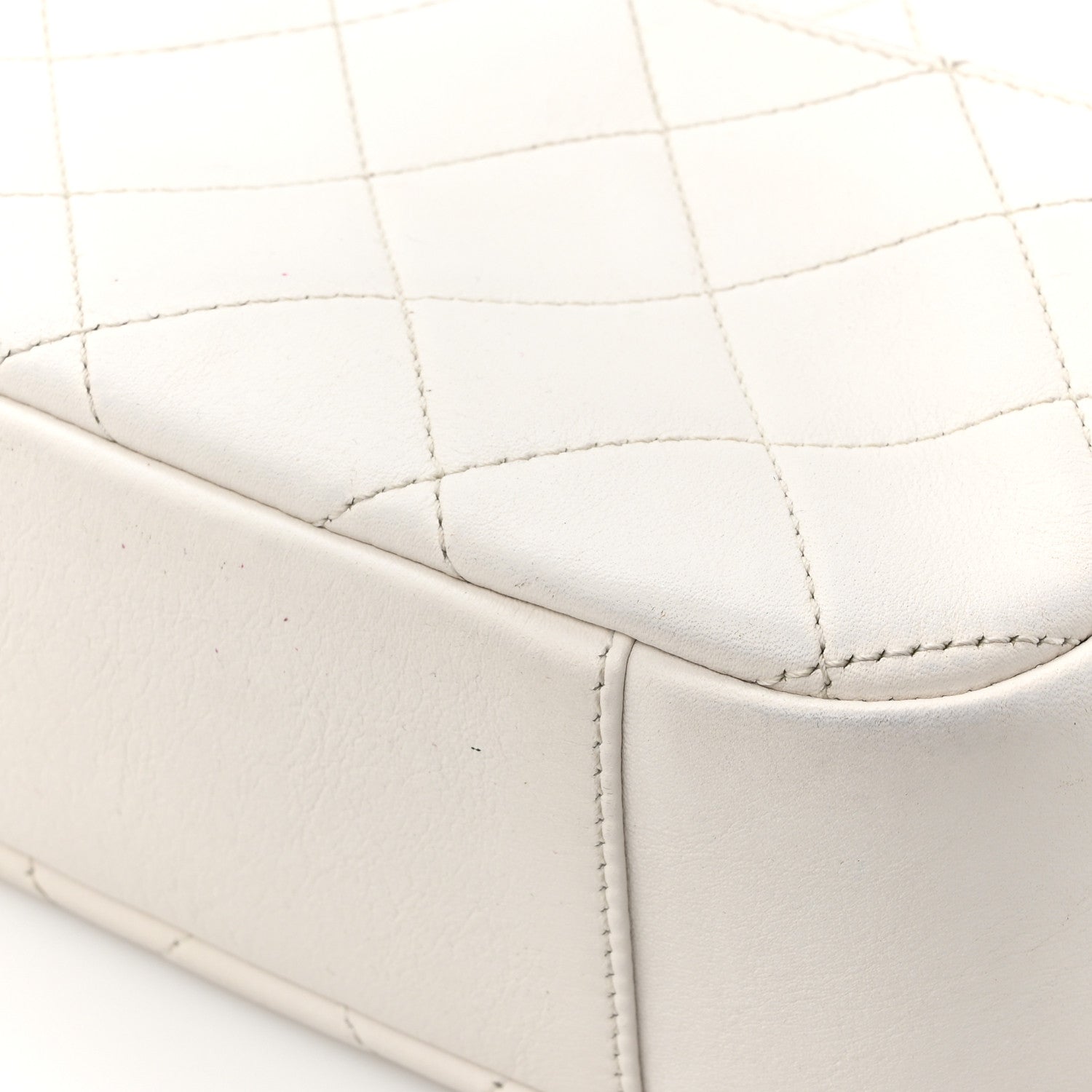 Chanel Calfskin Quilted Enchained Camera Case Bag White 14 of 17