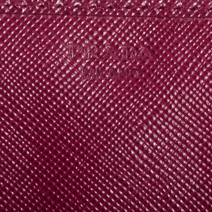 Prada Saffiano Metal Continental Flap Wallet Ametista 6 of 10
