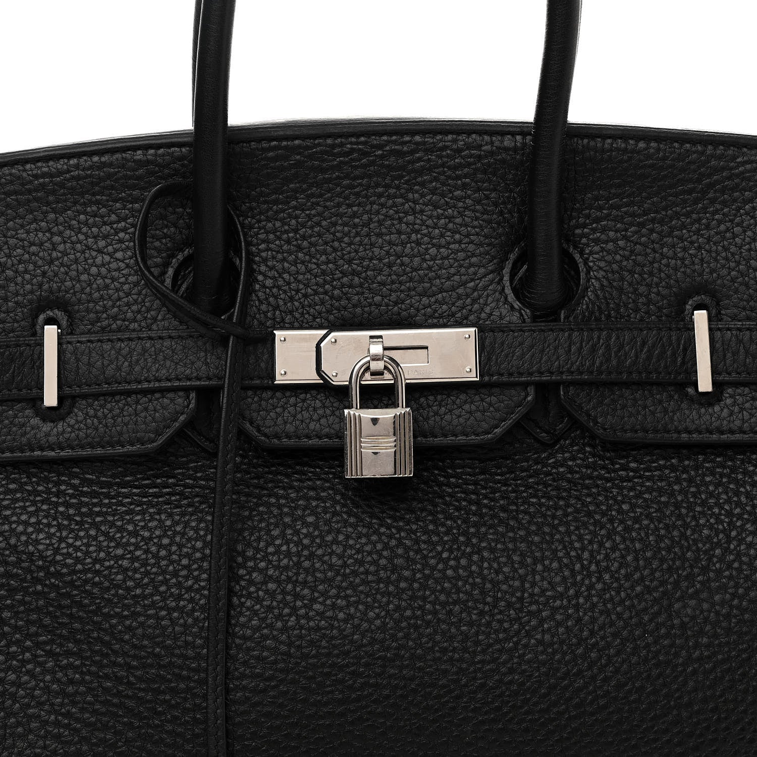 Hermes Taurillon Clemence Birkin 35 Black 8 of 17