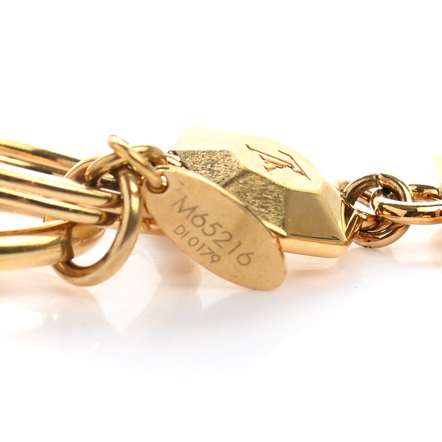 LV Facettes Bag Charm Key Holder Gold