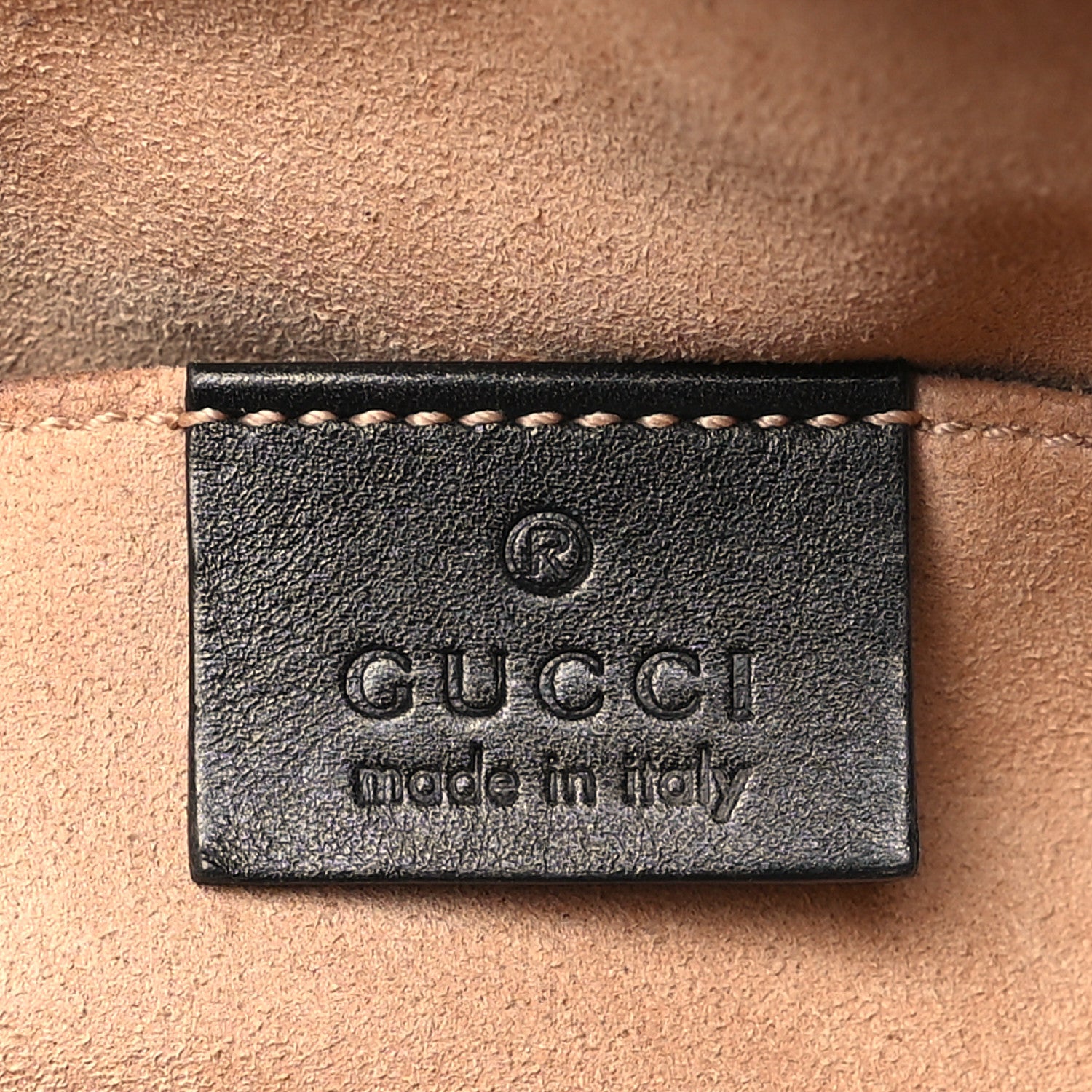 Gucci Calfskin Matelasse GG Marmont Belt Bag 95 38 Black 6 of 12