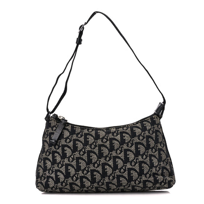 Christian Dior Monogram Shoulder Bag Pochette Black 1 of 11