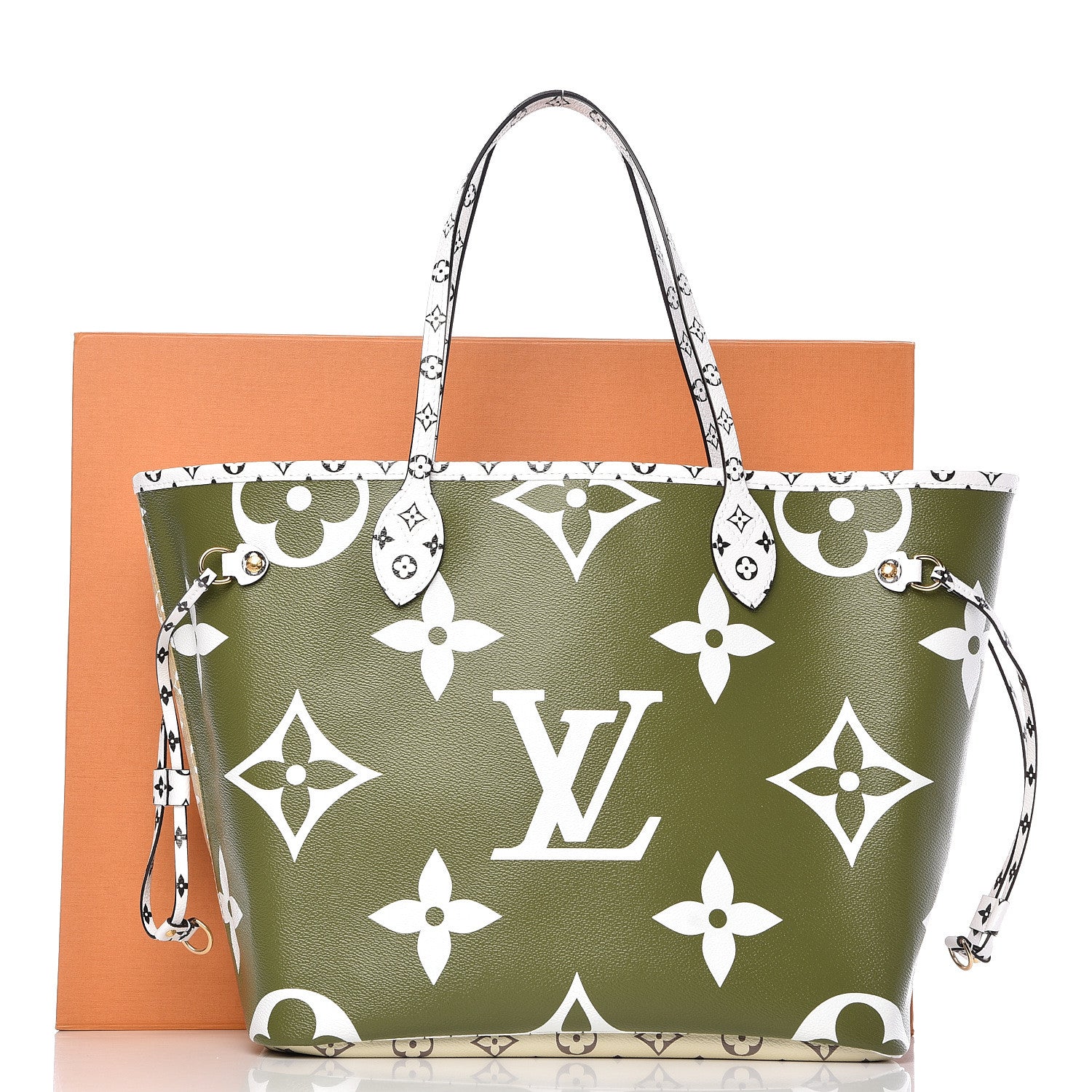 Louis Vuitton Monogram Giant Neverfull MM Kaki 9 of 9