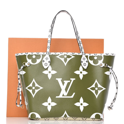 Louis Vuitton Monogram Giant Neverfull MM Kaki 9 of 9