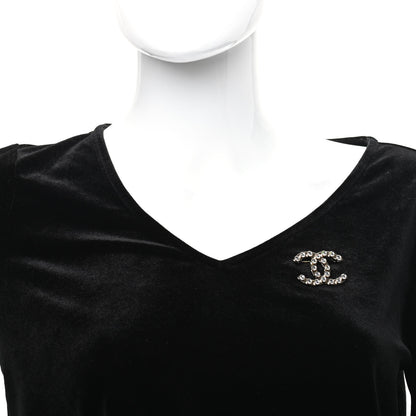 Chanel Crystal CC Brooch Gold 2 of 5
