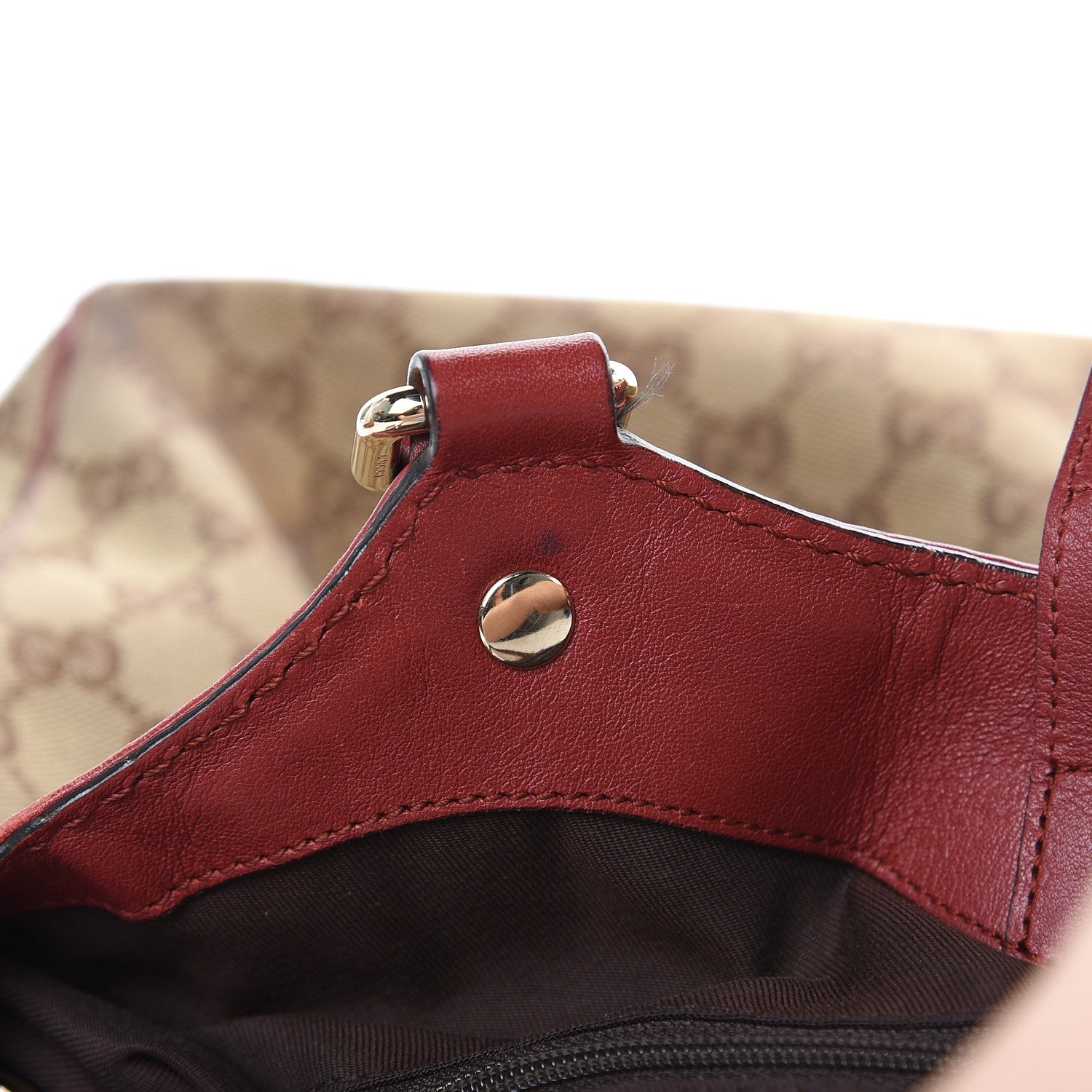 Gucci Monogram Medium Sukey Tote Dark Red 18 of 20