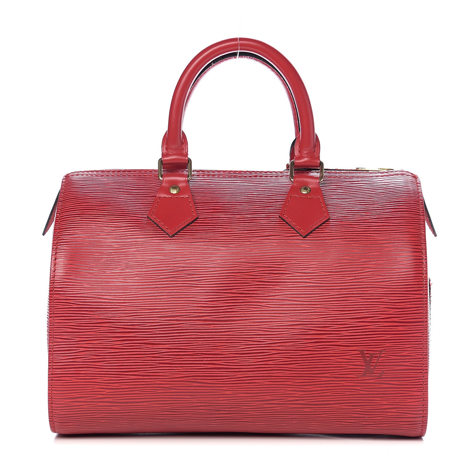 Louis Vuitton Epi Speedy 25 Castillan Red 1 of 12
