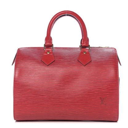 Louis Vuitton Epi Speedy 25 Castillan Red 1 of 12