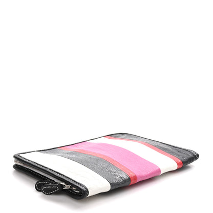 Balenciaga Agneau Arena Multicolore Bazar Pouch Rose Gris White Black Rouge 4 of 7